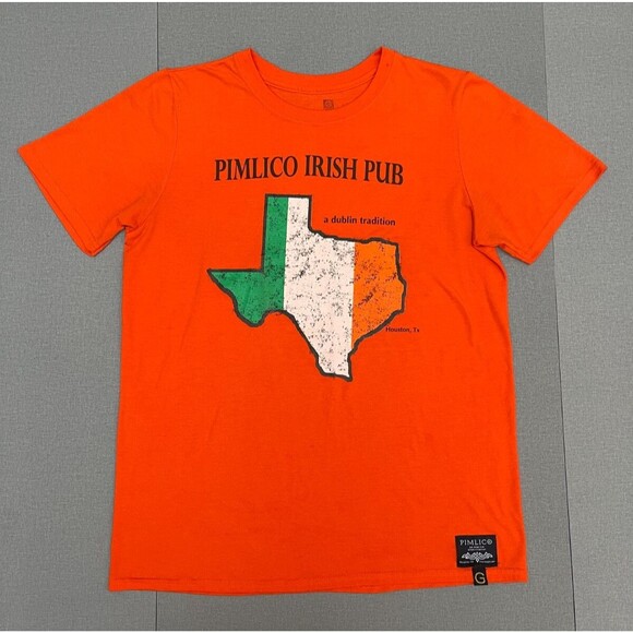 Pimlico Irish Pub Houston 'Go Green'  Craft Graphic T-Shirt Size M - Picture 1 of 7
